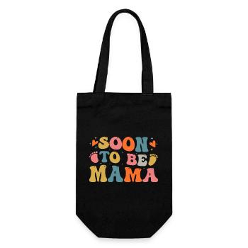 Soon To Be Mama - Gift Bag for Bottles - black - Front