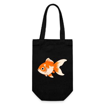 Comet Goldfish Cartoon Splash - Gift Bag for Bottles - black - Front