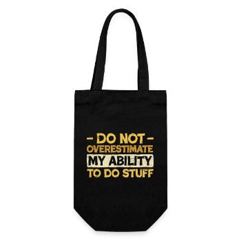 Ne surestimez pas mes capacités - Sac à bouteille - noir - Devant