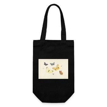 Sheet_of_Studies_with_Five_Butterflies - Geschenkbeutel für Flaschen - Schwarz - Vorne