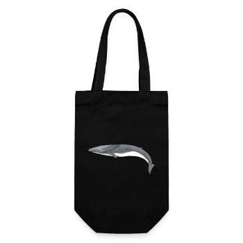 Fin Whale - Fin whale - Rorqual commun - Gift Bag for Bottles - black - Front