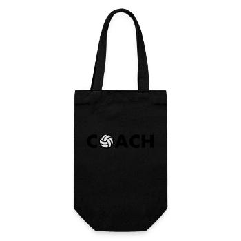 volleyball coach - Gift Bag for Bottles - black - Front