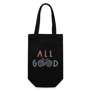 Biker Bicycle Biker Statement - Gift Bag for Bottles - black - Front