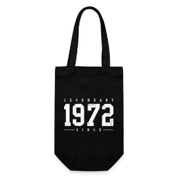 Legendäre Vintage-Typografie von 1972 - Geschenkbeutel für Flaschen - Schwarz - Vorne