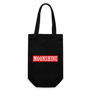 moon shine moonshiner distille schnapps booze beer - Gift Bag for Bottles - black - Front