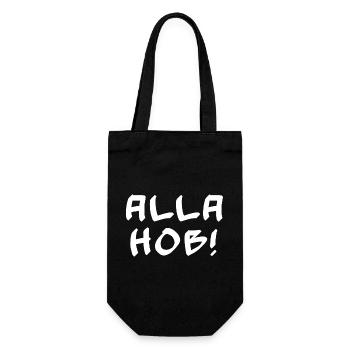 bequeme alltagskleidung, alla hob - Geschenkbeutel für Flaschen - Schwarz - Vorne