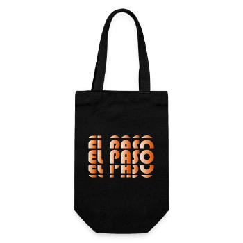 El Paso Gradient Grid - Geschenkbeutel für Flaschen - Schwarz - Vorne