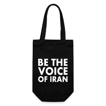 Be the voice of iran - Gift Bag for Bottles - black - Front