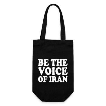 Be the voice of iran - Gift Bag for Bottles - black - Front