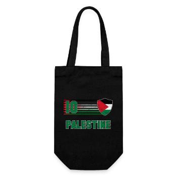 Palestine Football Team - Gift Bag for Bottles - black - Front