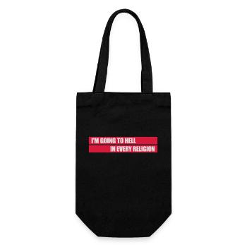 En allant en enfer - Sac à bouteille - noir - Devant