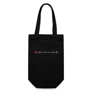 Tr@p Life is the new Tirfe Life - Sac à bouteille - noir - Devant