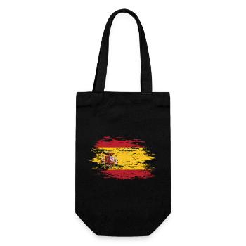 Spain flag used - Gift Bag for Bottles - black - Front
