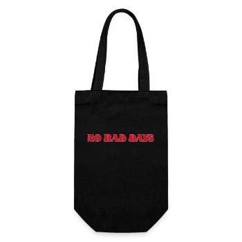 NoBadDays 1 white - Gift Bag for Bottles - black - Front