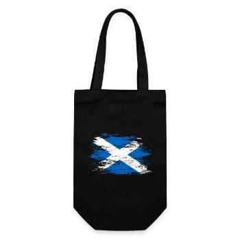 Scotland flag used - Gift Bag for Bottles - black - Front