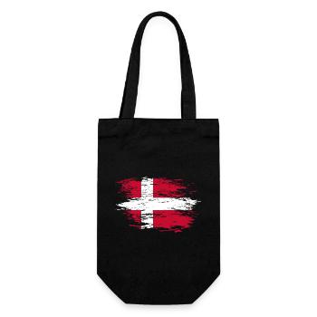 Denmark flag used - Gift Bag for Bottles - black - Front