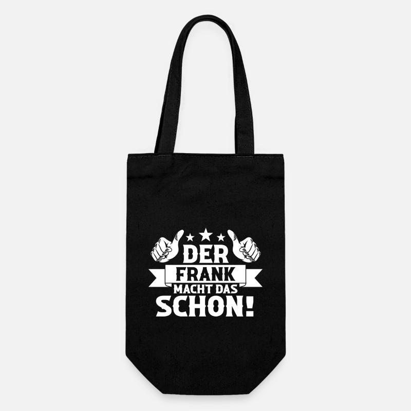 Frank - Geschenkbeutel für Flaschen - Schwarz