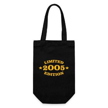 Limited Edition 2005 18th birthday - Gift Bag for Bottles - black - Front