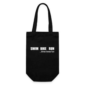 Triathlon, Natation, Cyclisme, Course à pied, Sports - Sac à bouteille - noir - Devant
