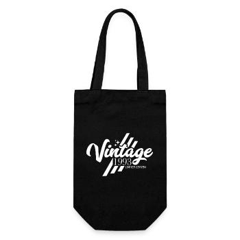 30th Birthday Vintage Sayings - Gift Bag for Bottles - black - Front