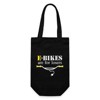 Les vélos électriques sont pour les perdants - Sac à bouteille - noir - Devant