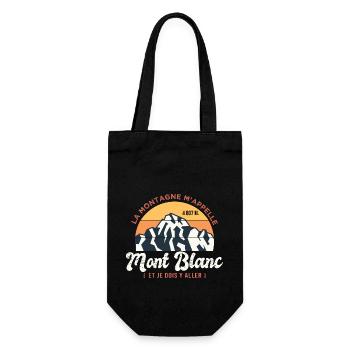 Mont Blanc Montagne m appelle Alpinisme Randonnée - Sac à bouteille - noir - Devant