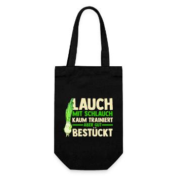 Bodybuilding Sport Fitness Lauch - Geschenkbeutel für Flaschen - Schwarz - Vorne