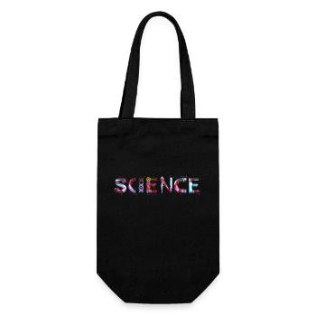 Science Science Scientist Physics Lab DNA - Gift Bag for Bottles - black - Front
