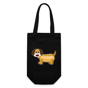 Hot-dog de chien - Sac à bouteille - noir - Devant
