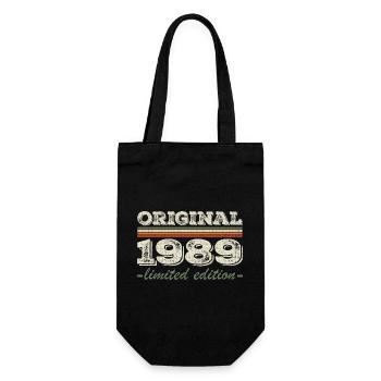 Legend since 1989 Born 1989 Birthday 1989 - Gift Bag for Bottles - black - Front