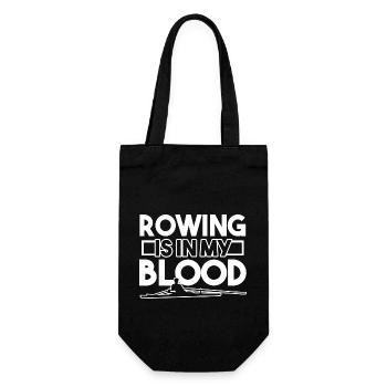 Rowing Rowing Is In My Blood - Gift Bag for Bottles - black - Front