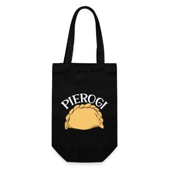 Polish Food Pierogi - Gift Bag for Bottles - black - Front