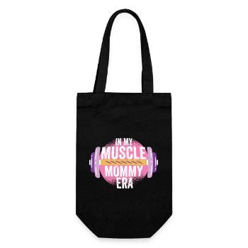 In My Muscle Mommy Era Mother's Day Personal - Geschenkbeutel für Flaschen - Schwarz - Vorne