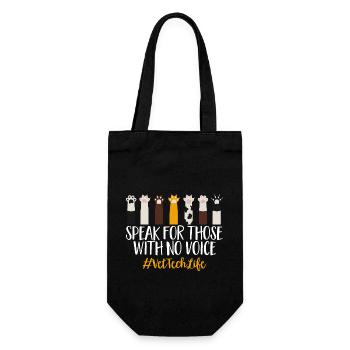 Vet Tech Veterinary Veterinary Technician - Gift Bag for Bottles - black - Front