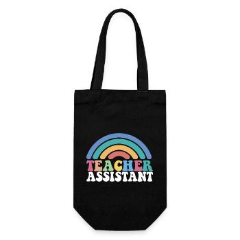 Substitute Teacher Teacher Assistant School - Geschenkbeutel für Flaschen - Schwarz - Vorne