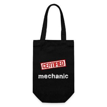 Mechaniker - Geschenkbeutel für Flaschen - Schwarz - Vorne
