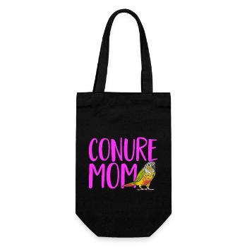 Molina Parakeet Parrot Bird Parakeet - Gift Bag for Bottles - black - Front