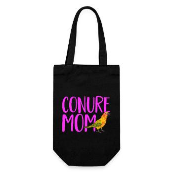 Parakeet, Parrot, Parakeet, Bird - Gift Bag for Bottles - black - Front