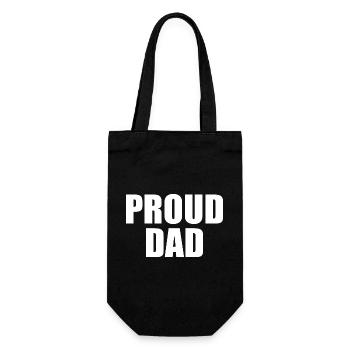 Proud dad - Sac à bouteille - noir - Devant