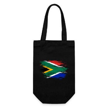 Drapeau de l’Afrique du Sud utilisé - Sac à bouteille - noir - Devant