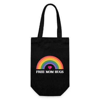 LGBT Pride Month - Kostenlose Mama Hugs - Geschenkbeutel für Flaschen - Schwarz - Vorne