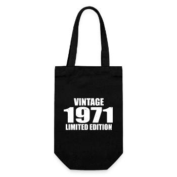 Vintage 1971 Birthday 1971 - Retro 1971 - Gift Bag for Bottles - black - Front