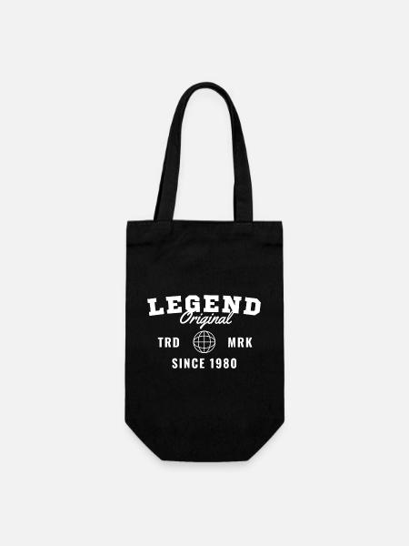 Année de naissance Légende Depuis 1980 - Sac à bouteille - noir