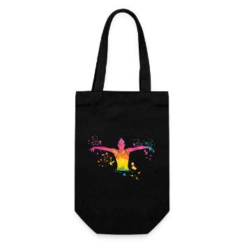 Artistic Swim Team Synchronschwimmen - Geschenkbeutel für Flaschen - Schwarz - Vorne