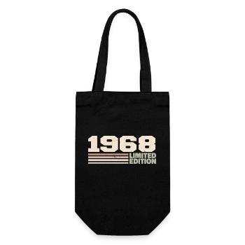 1968 1968 Limited Edition 1968 Jubiläumsgeschenk - Geschenkbeutel für Flaschen - Schwarz - Vorne