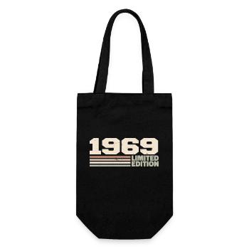 1969 1969 Limitierte Auflage 1969 Jubiläumsgeschenk - Geschenkbeutel für Flaschen - Schwarz - Vorne