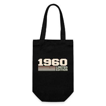 1960 1960 Limited Edition 1960 Geburtstagsgeschenk - Geschenkbeutel für Flaschen - Schwarz - Vorne