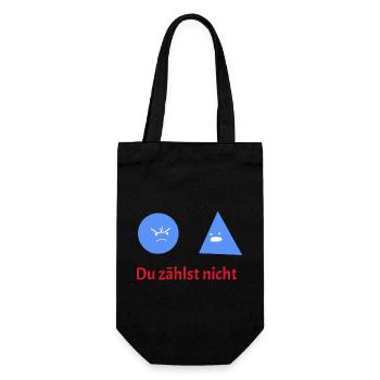 You Don't Count: Geometry Humor - Gift Bag for Bottles - black - Front