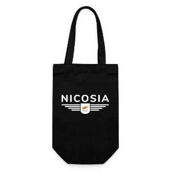 Nicosia Design – Capitale de Chypre - Sac à bouteille - noir - Devant