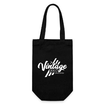 Anniversaire Vintage Vintage Rétro 2007 - Sac à bouteille - noir - Devant